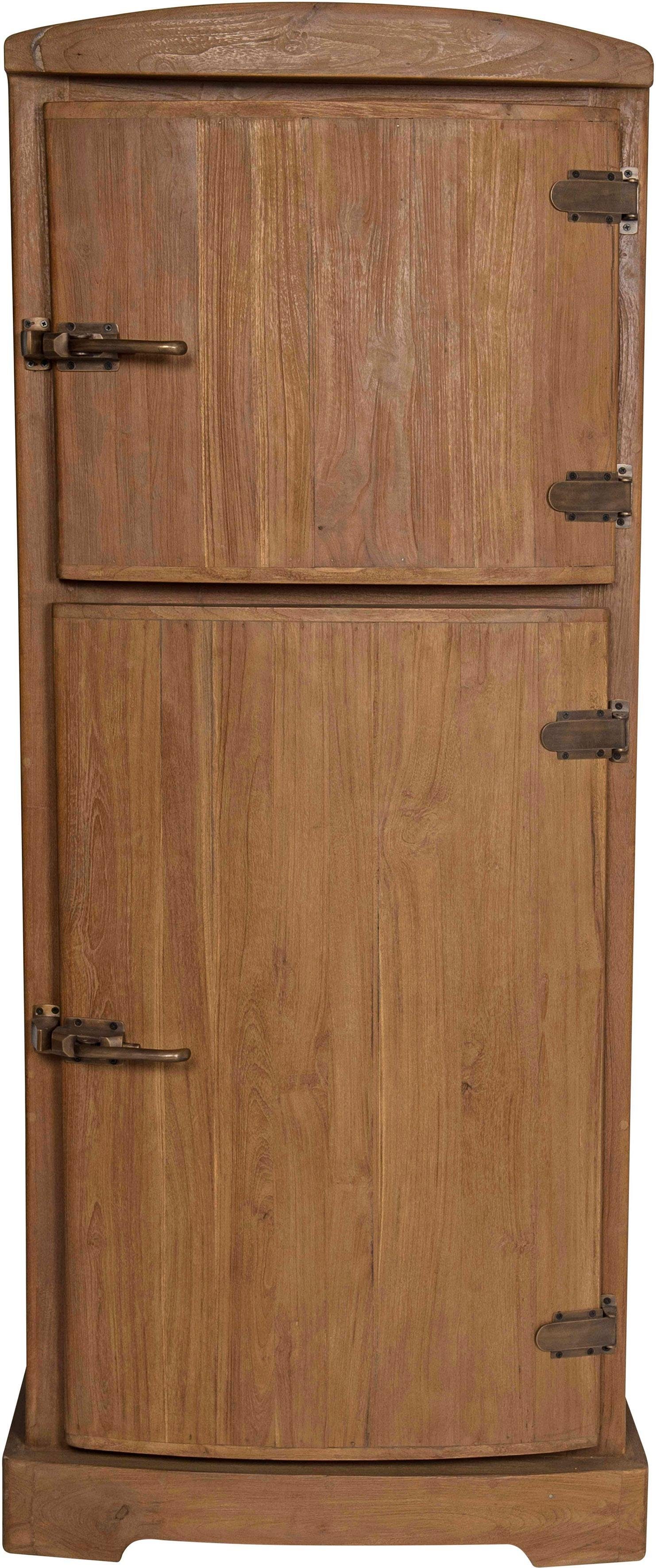 SIT Barschrank Seadrift recyceltes Teak-Altholz in Kühlschrankoptik, Breite 154 cm, Vintage