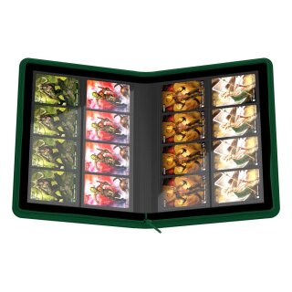 Ultimate Guard 8-Pocket QuadRow Zipfolio Xenoskin Grün