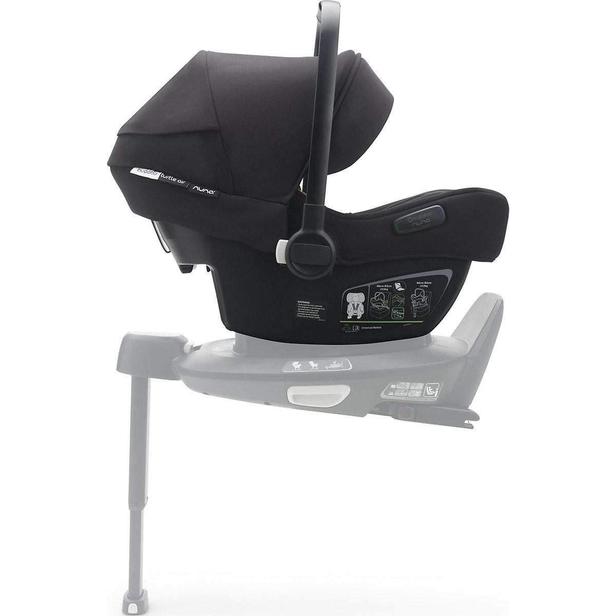 Babyschale Turtle Air by Nuna , schwarz