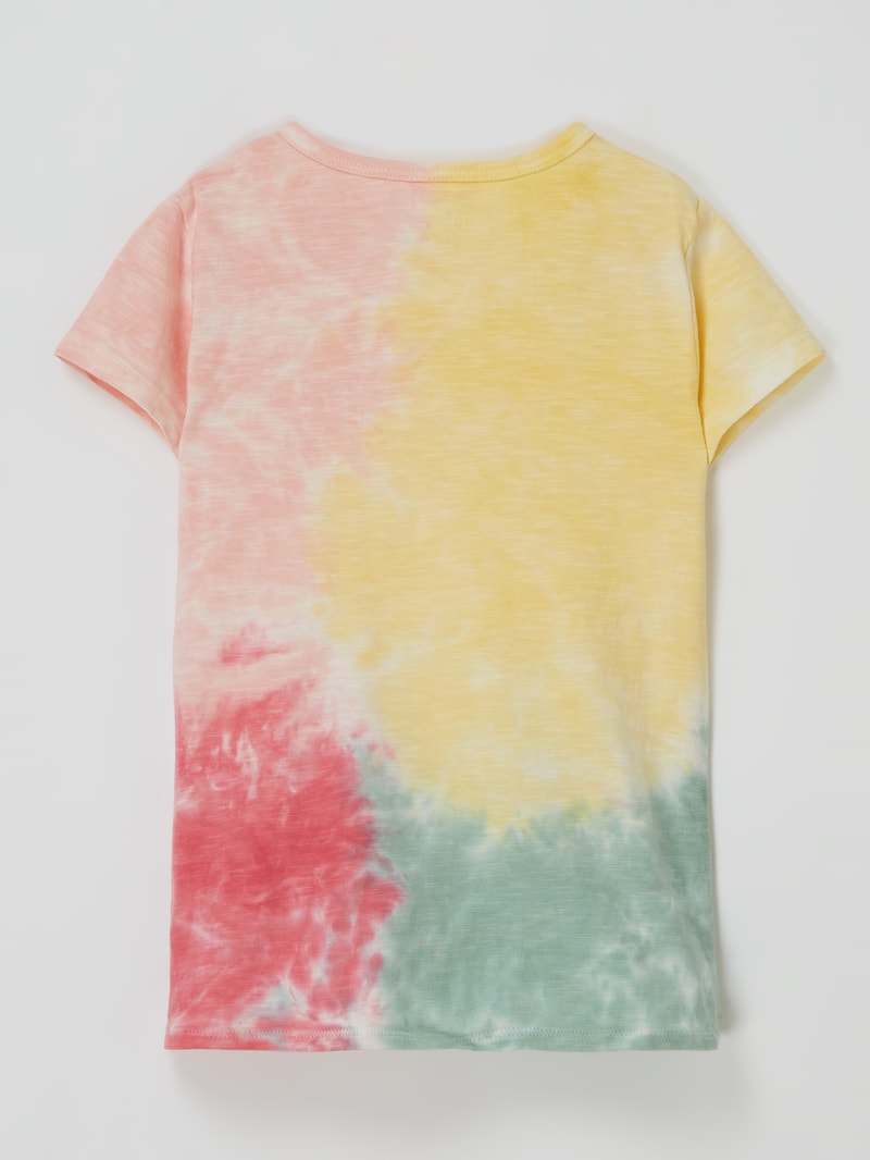 T-Shirt im Batik-Look in offwhite