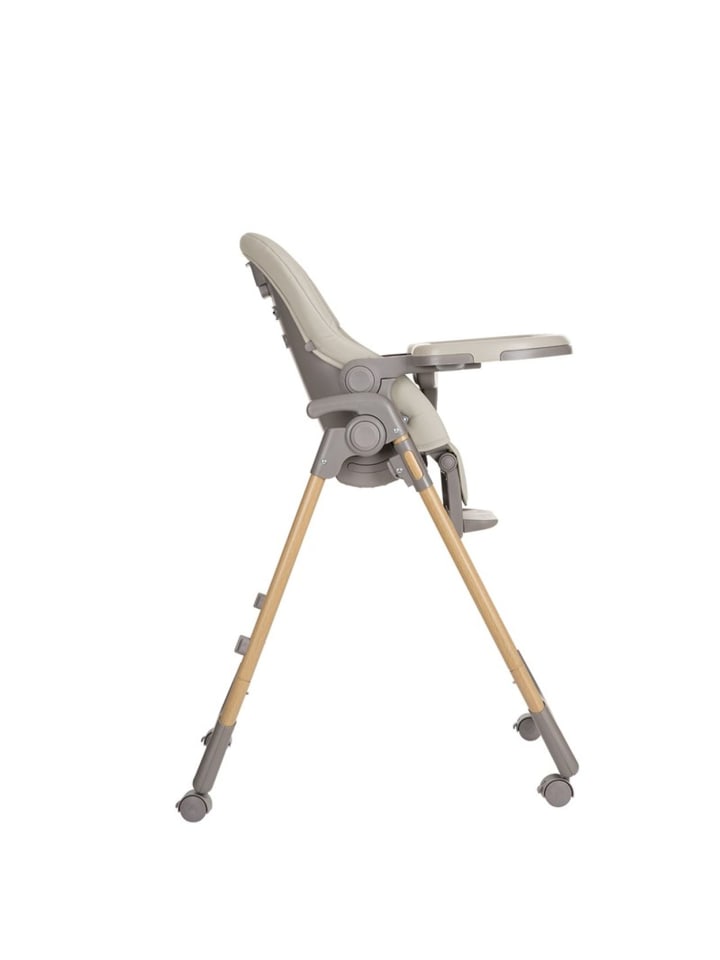 Kikkaboo Kinderhochstuhl Olive Räder in natur günstig kaufen onesize