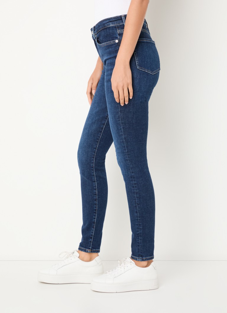 Blugi Tommy Hilfiger cu talie medie, croială slim, într-o nuanță închisă