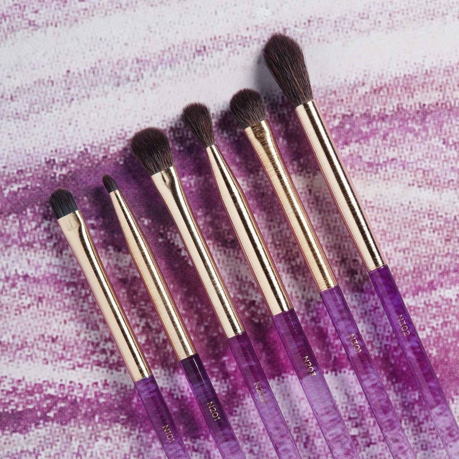 Accessori Amethyst Detail Eye Brush Set - Pennello Make-Up, Pennelli