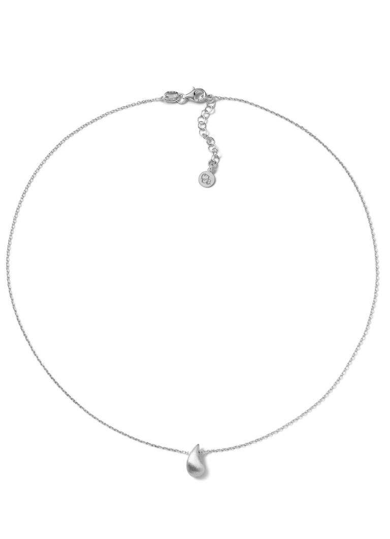 Casa Jewelry Drop S Satin silver necklace