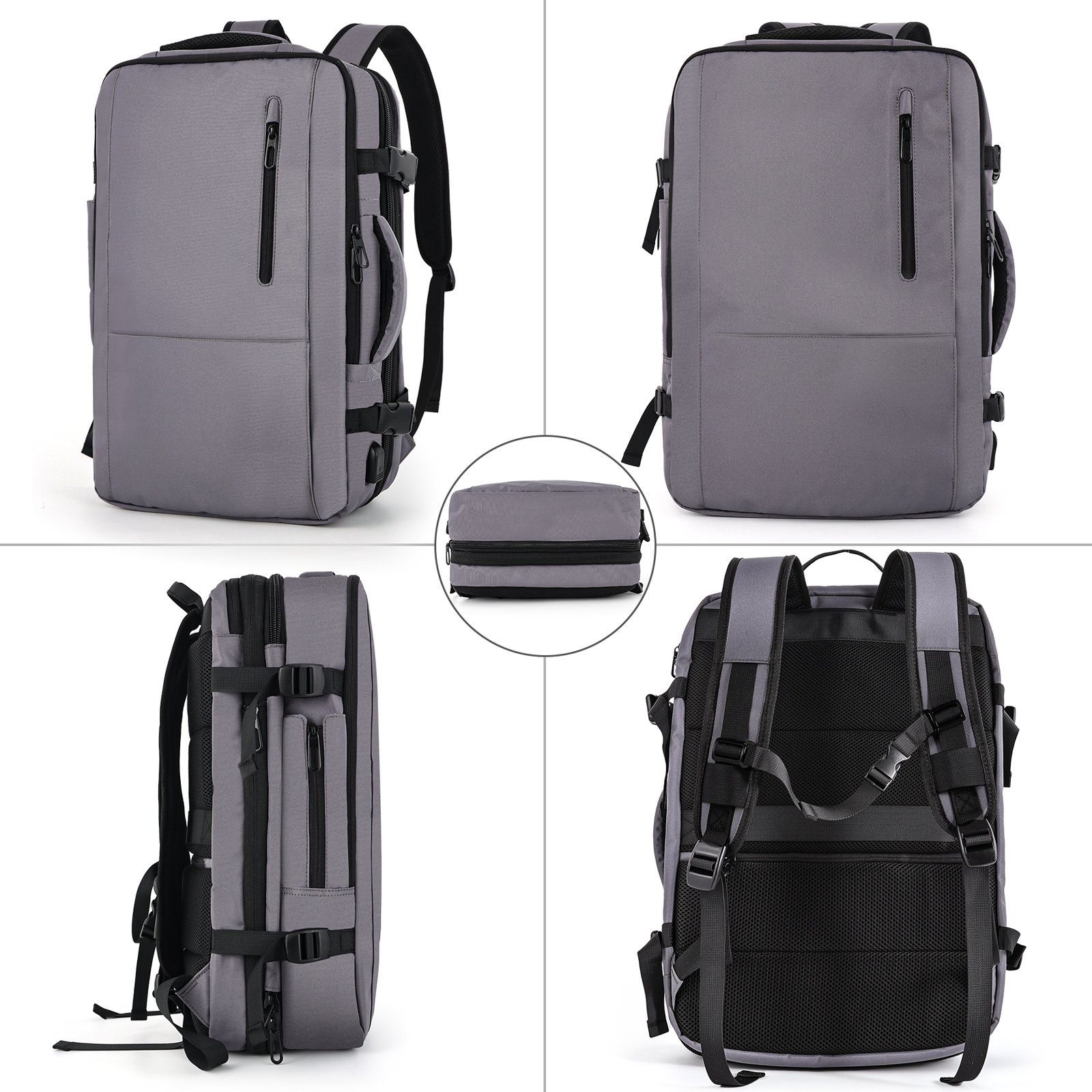 TAN.TOMI Reiserucksack Reiserucksack Handgepäck Flugzeug,Handgepäck Rucksack, Carry On Luggage Backpack mit Separates Fach für Handtücher