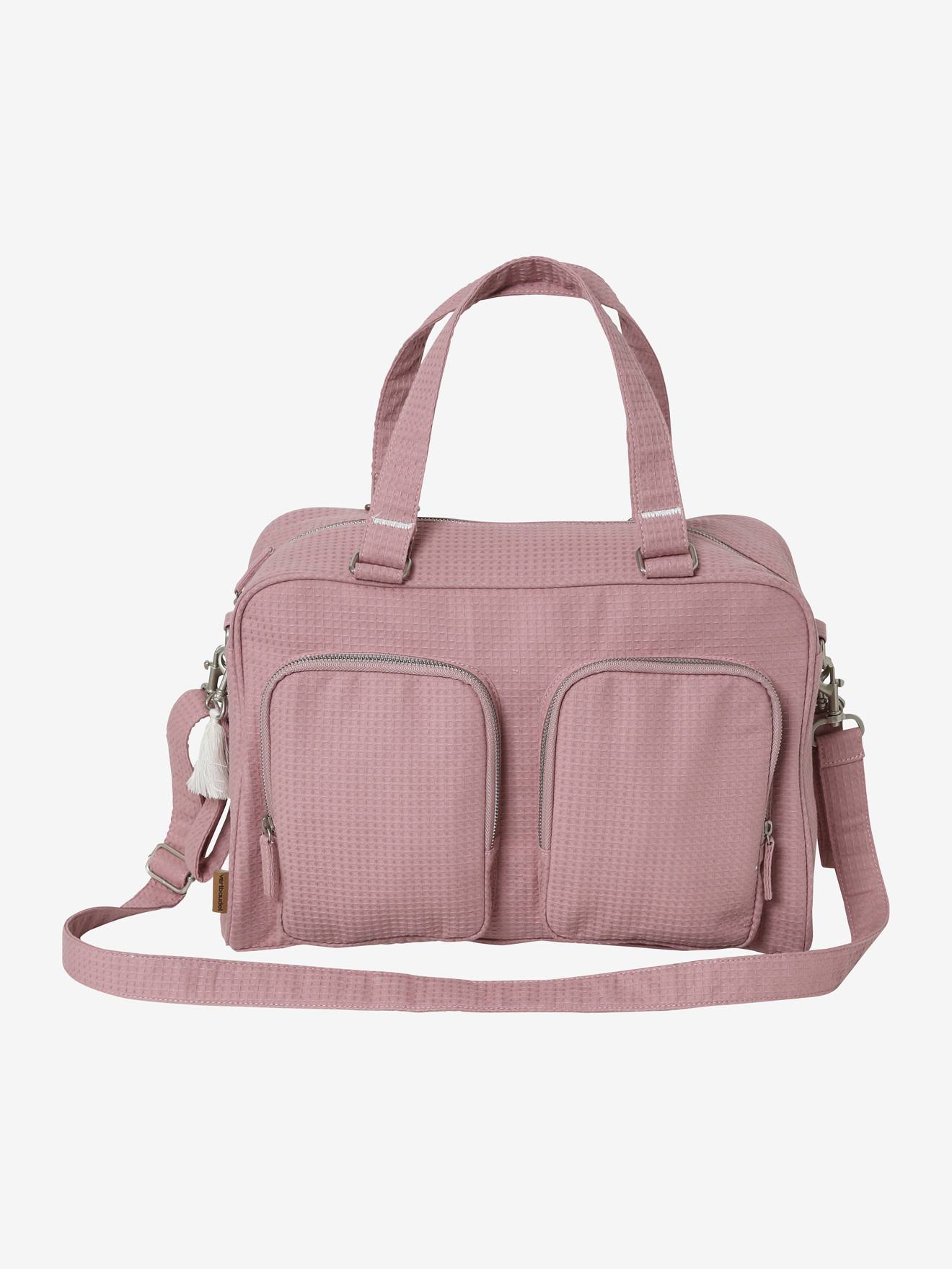 Vertbaudet Wickeltasche FAMILY mit Waffelstruktur - pfirsich