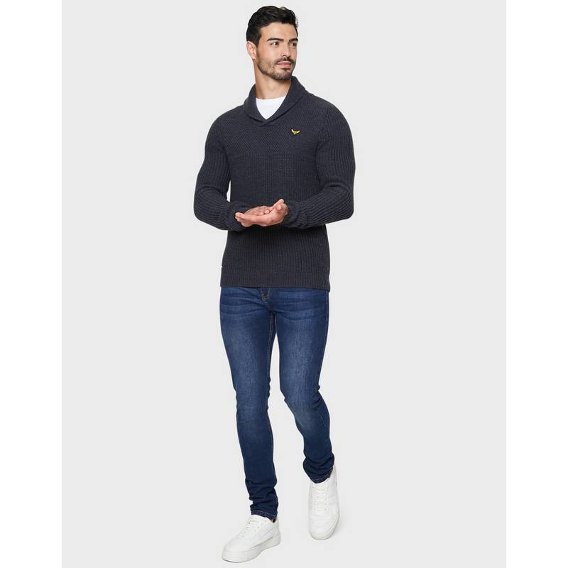 Threadbare Cromwell V-Pullover Herren
