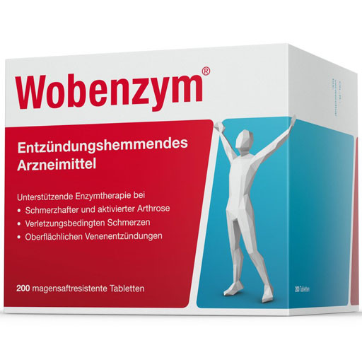 WOBENZYM magensaftresistente Tabletten  200 St  Tabletten, magensaftresistent
