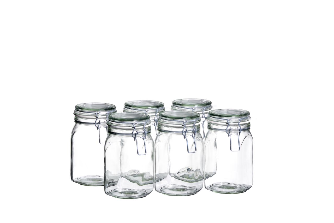 Mäser Serie Gothika, Einmachglas 1450 ml, 6er Set