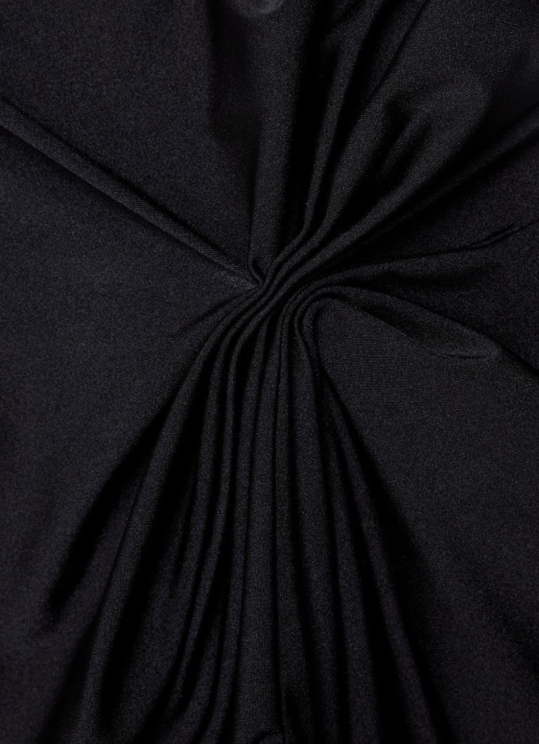 Coperni Asymmetrical mini dress with lace and cut-out detail