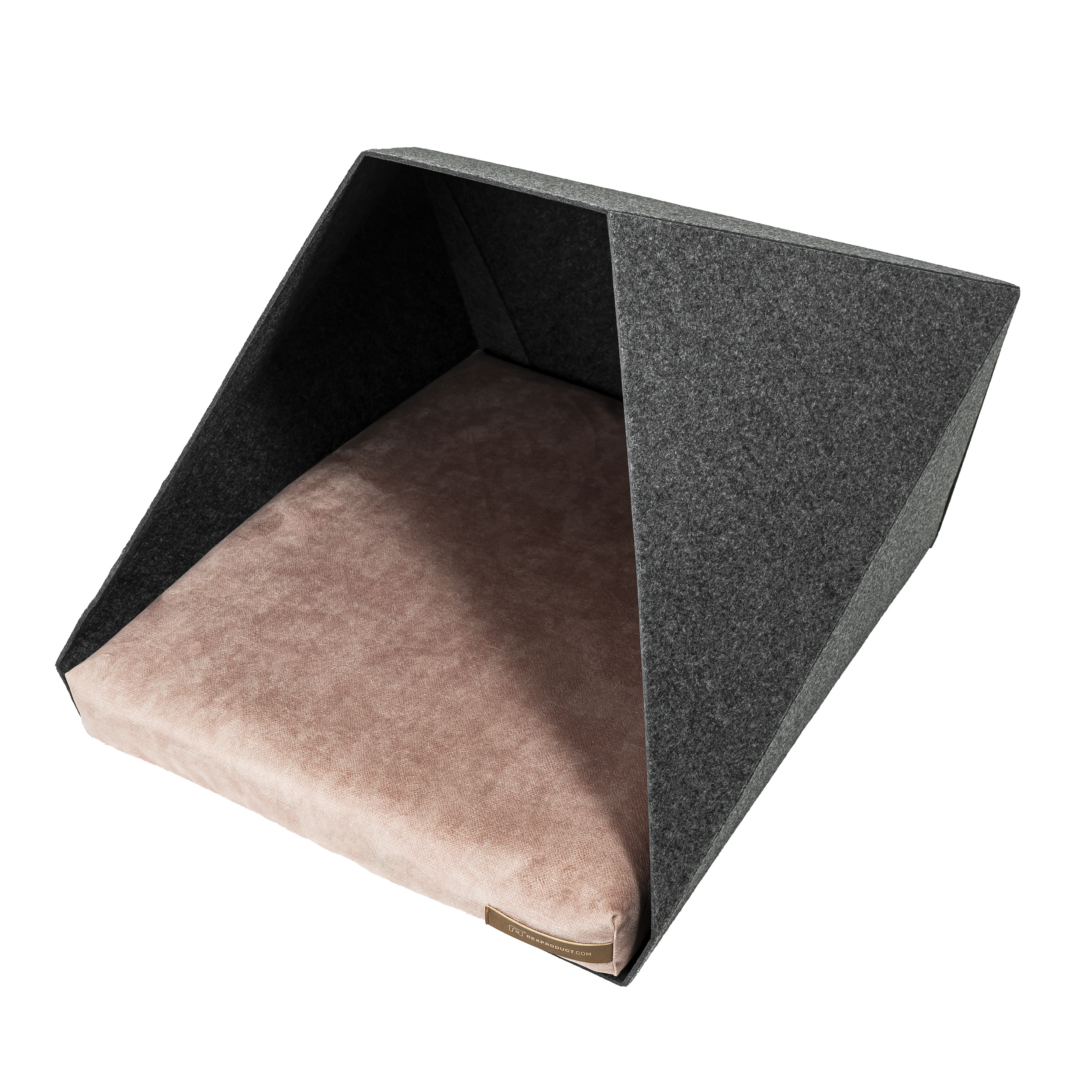 Rexproduct Hundehöhlen Rexproduct Home PetPocket dunkelgrau pink