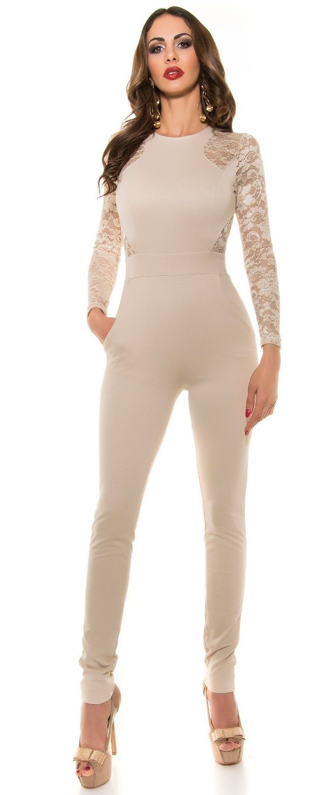 Koucla Overall Spitzenoverall Jumpsuit Spitze