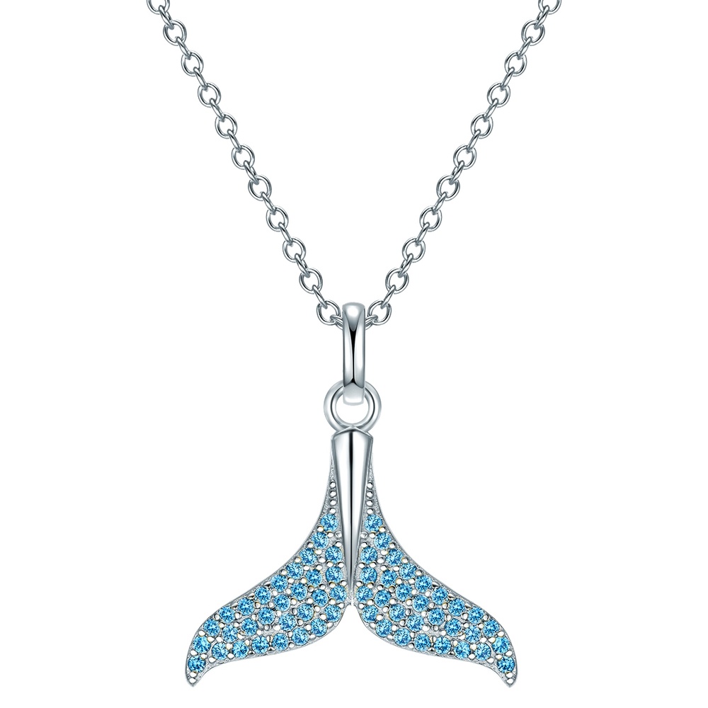 Rafaela Donata Chaîne Ailette Argent sterling Oxyde de zirconium (CZ) en Argent collier