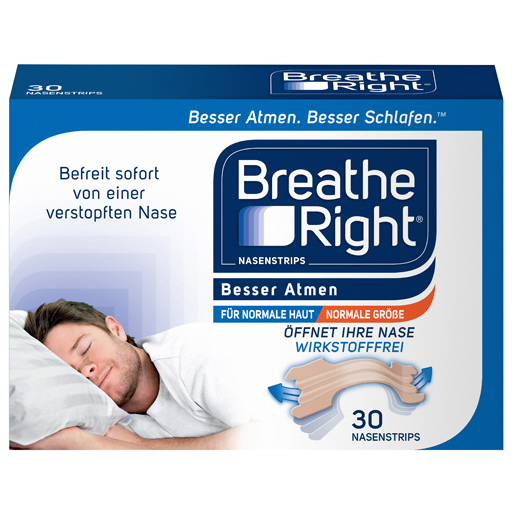 BESSER Atmen Breathe Right Nasenpfl.normal beige  30 St  Pflaster