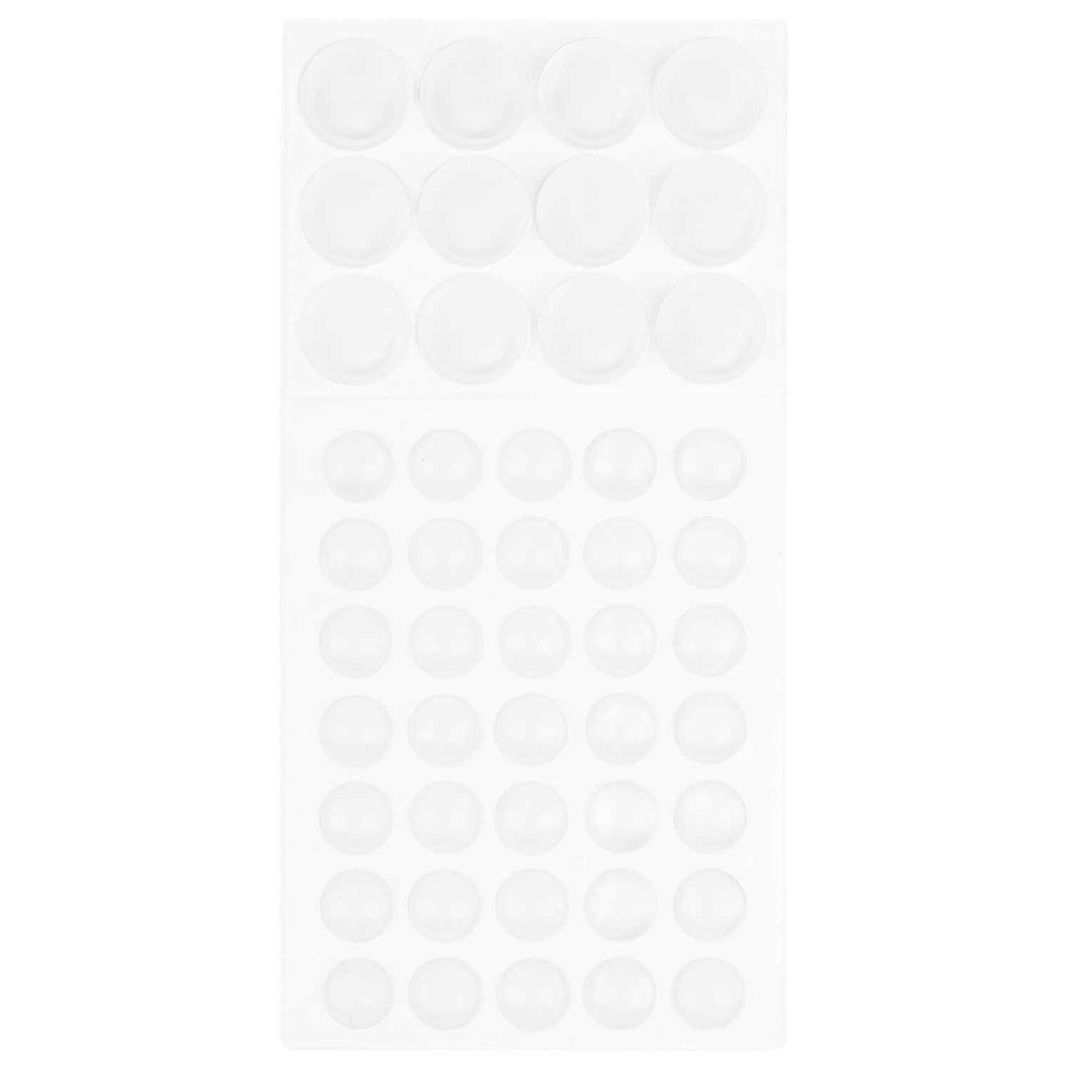 Kleiber Möbel- und Dekostopper, selbstklebend, 12 mm Ø und 8 mm Ø, 47 Stück