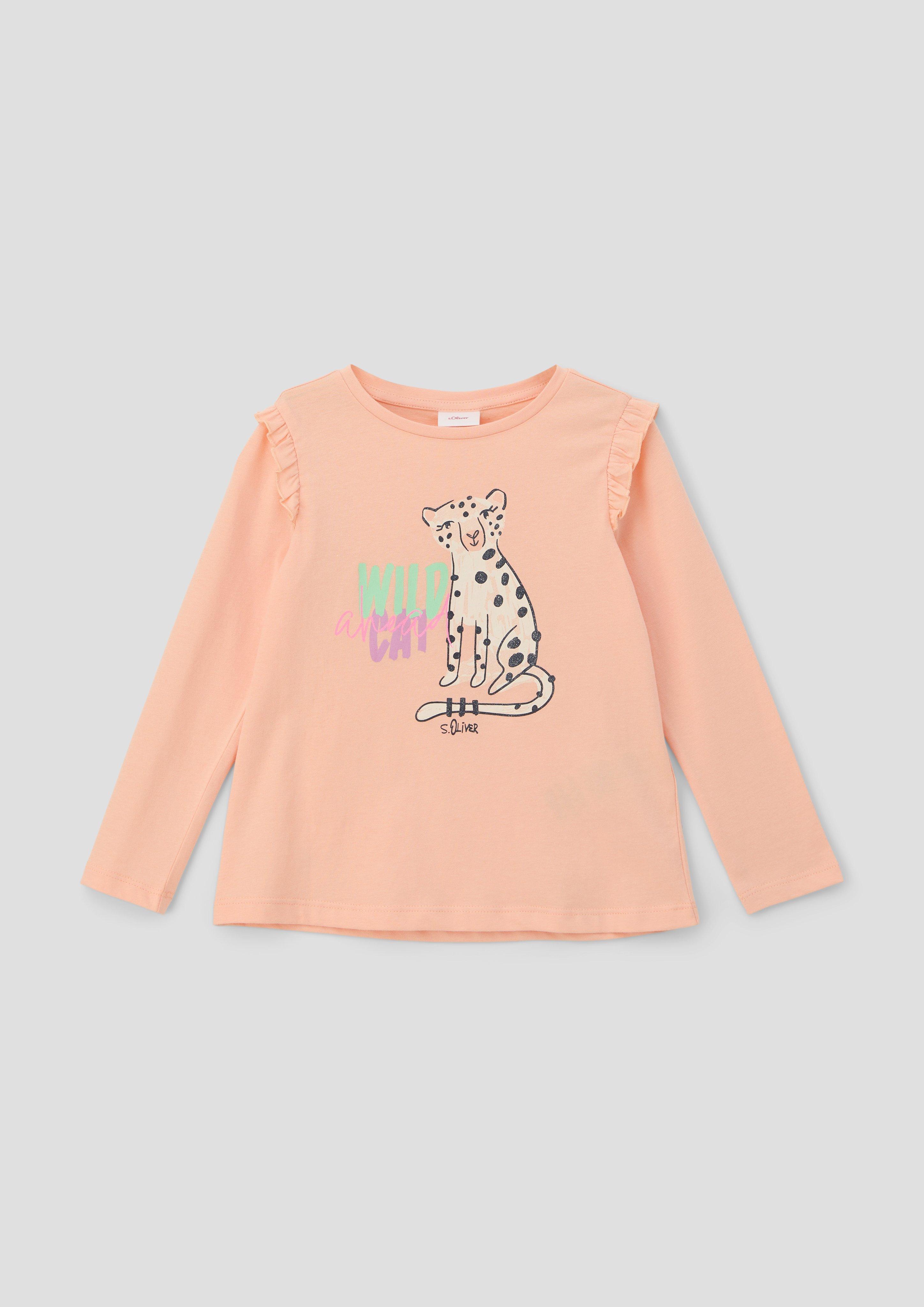 Longsleeve mit Frontprint  2140026-2018