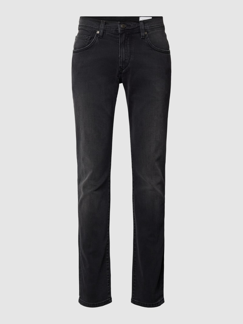 Regular Fit Jeans mit Eingrifftaschen Modell 'Jaden' in schwarz