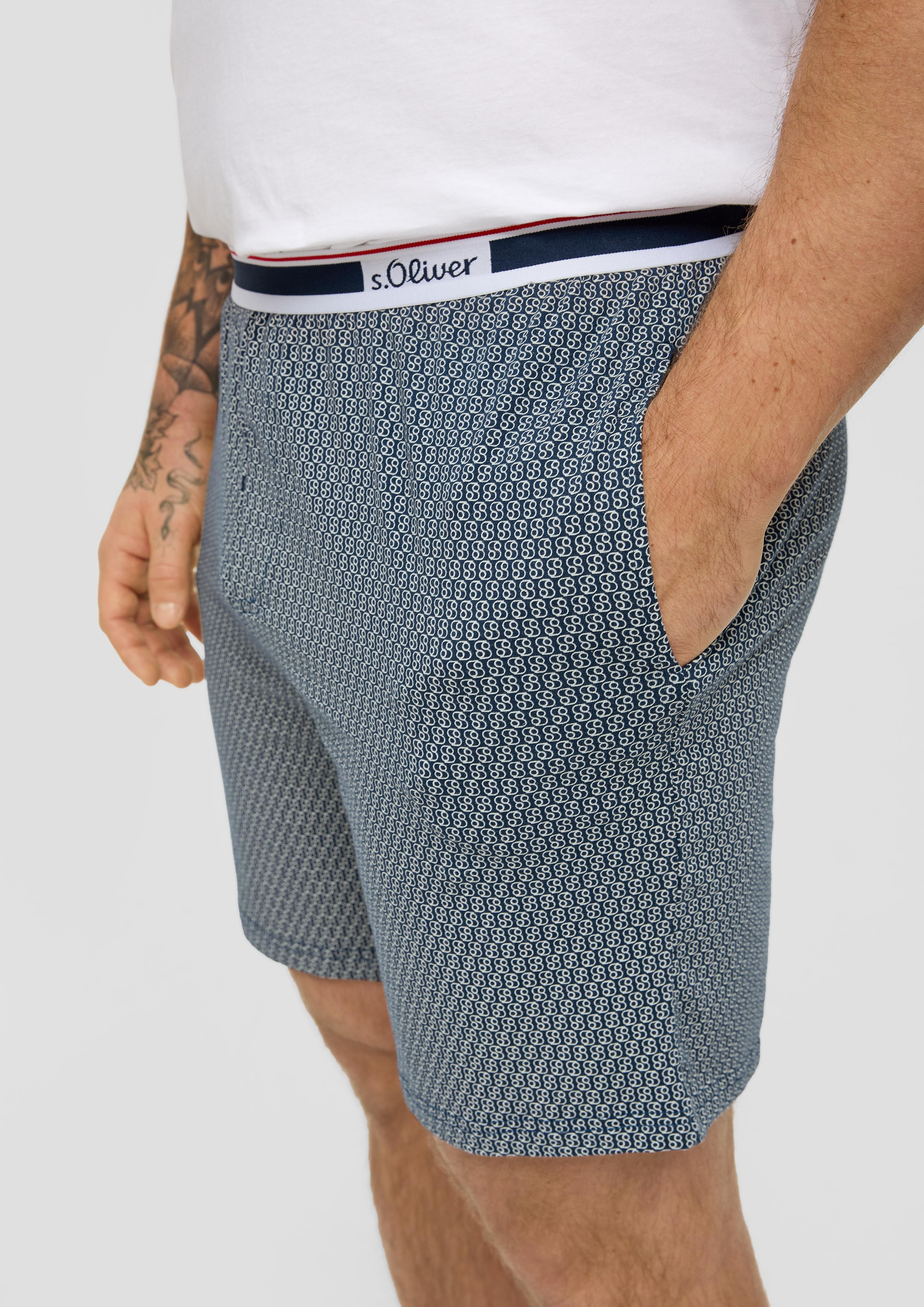 Pyjamahose mit Allover-Print  6008420-57A3