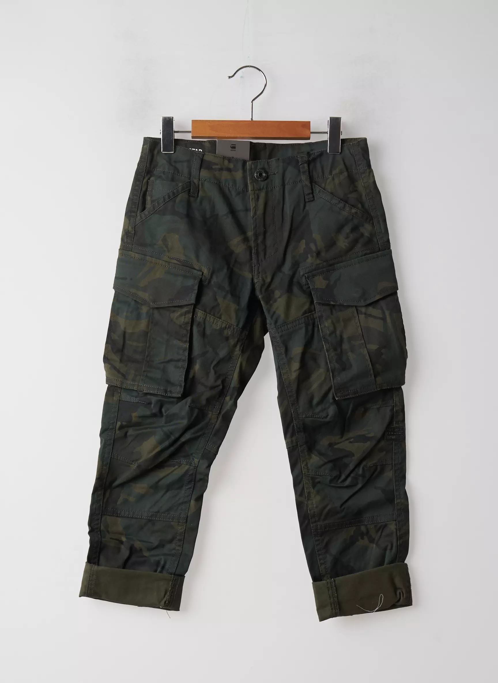 G Star Jeans Coupe Droite Garcon couleur vert
