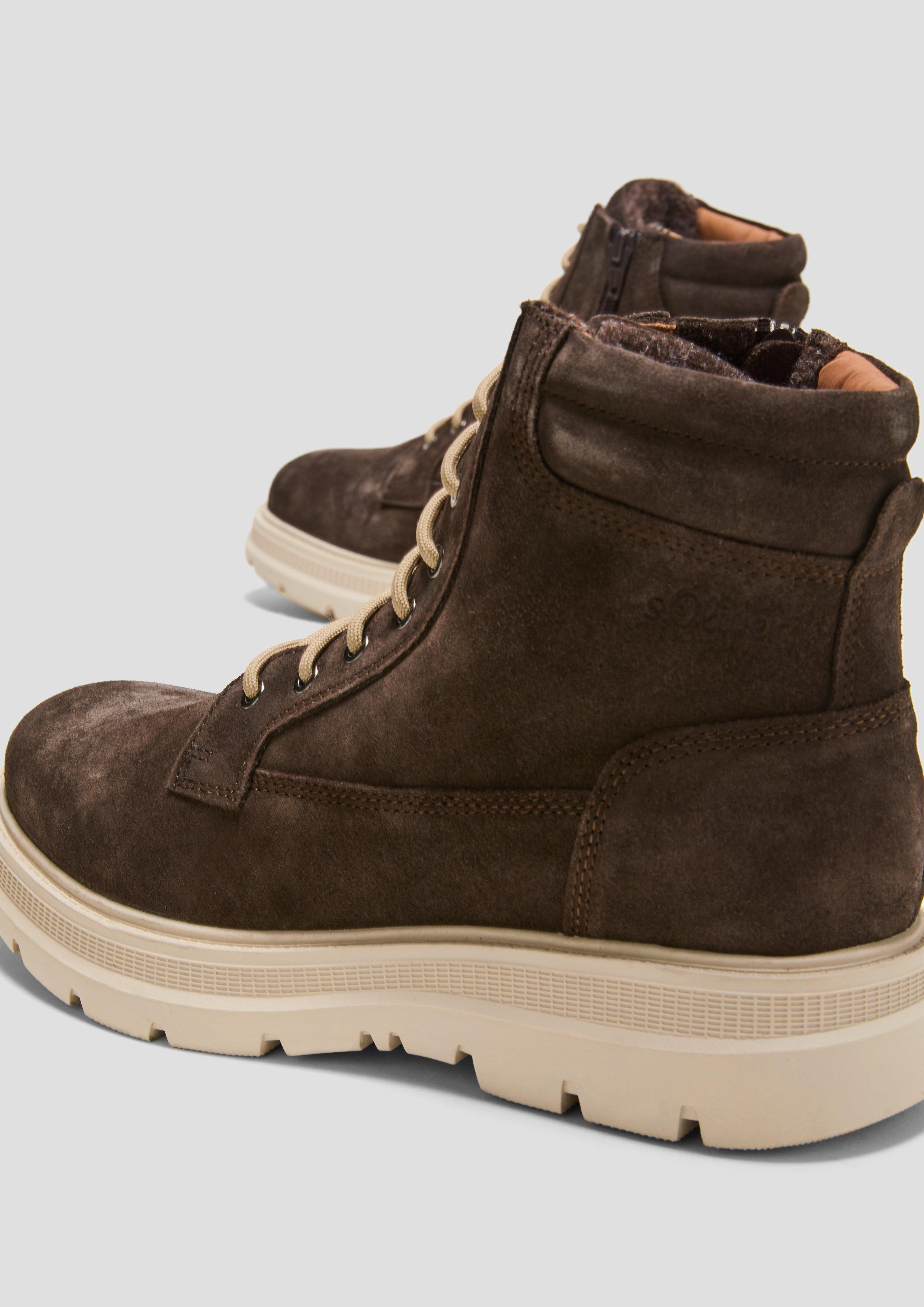 Gefütterte Boots aus Leder  6008612-302