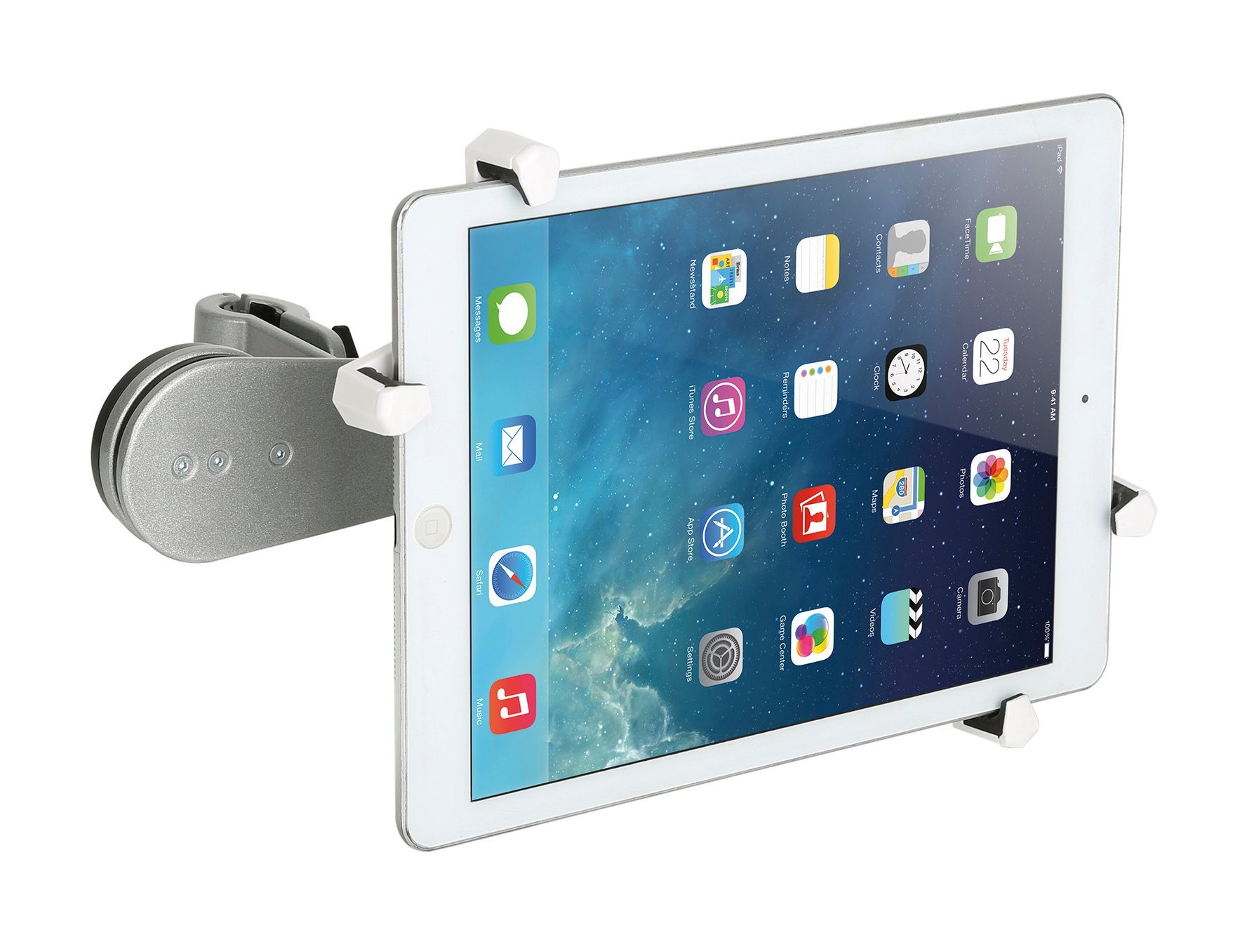 my wall HT4L Tablet-Halterung, (bis 10.4 Zoll, Packung, 1-Teilig, Tablet-Halterung für Autokopfstütze)