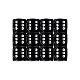 Black-white 12xW6 16mm (undurchsichtig)