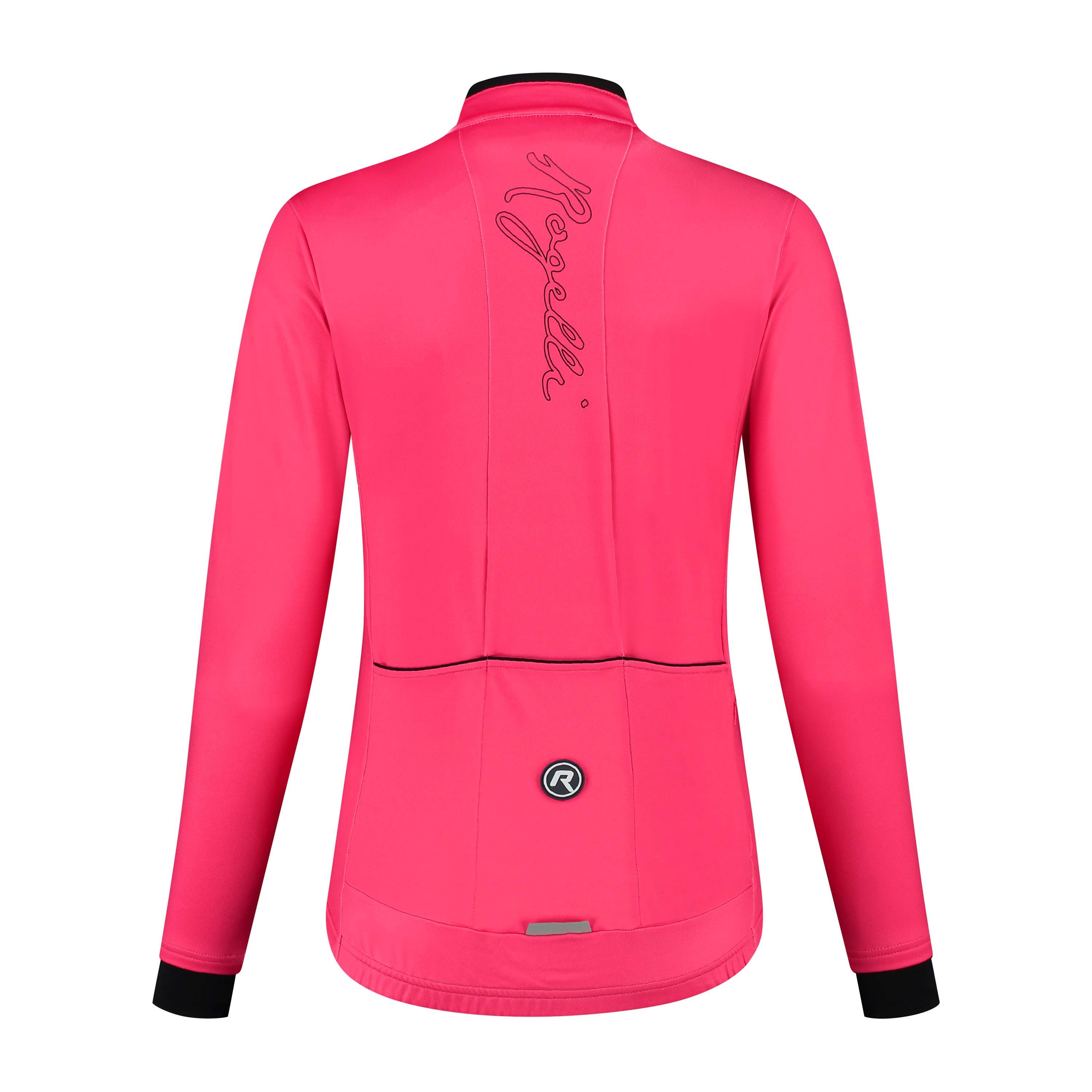 Rogelli Essential Pink Damen Langarm-Radtrikot