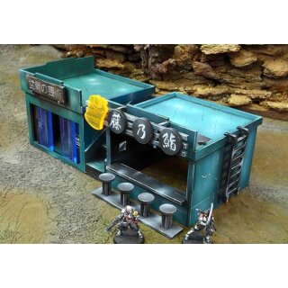 Infinity Neon City Yu Jing S (2 Small Buildings Pack) Sushi + Bonsai