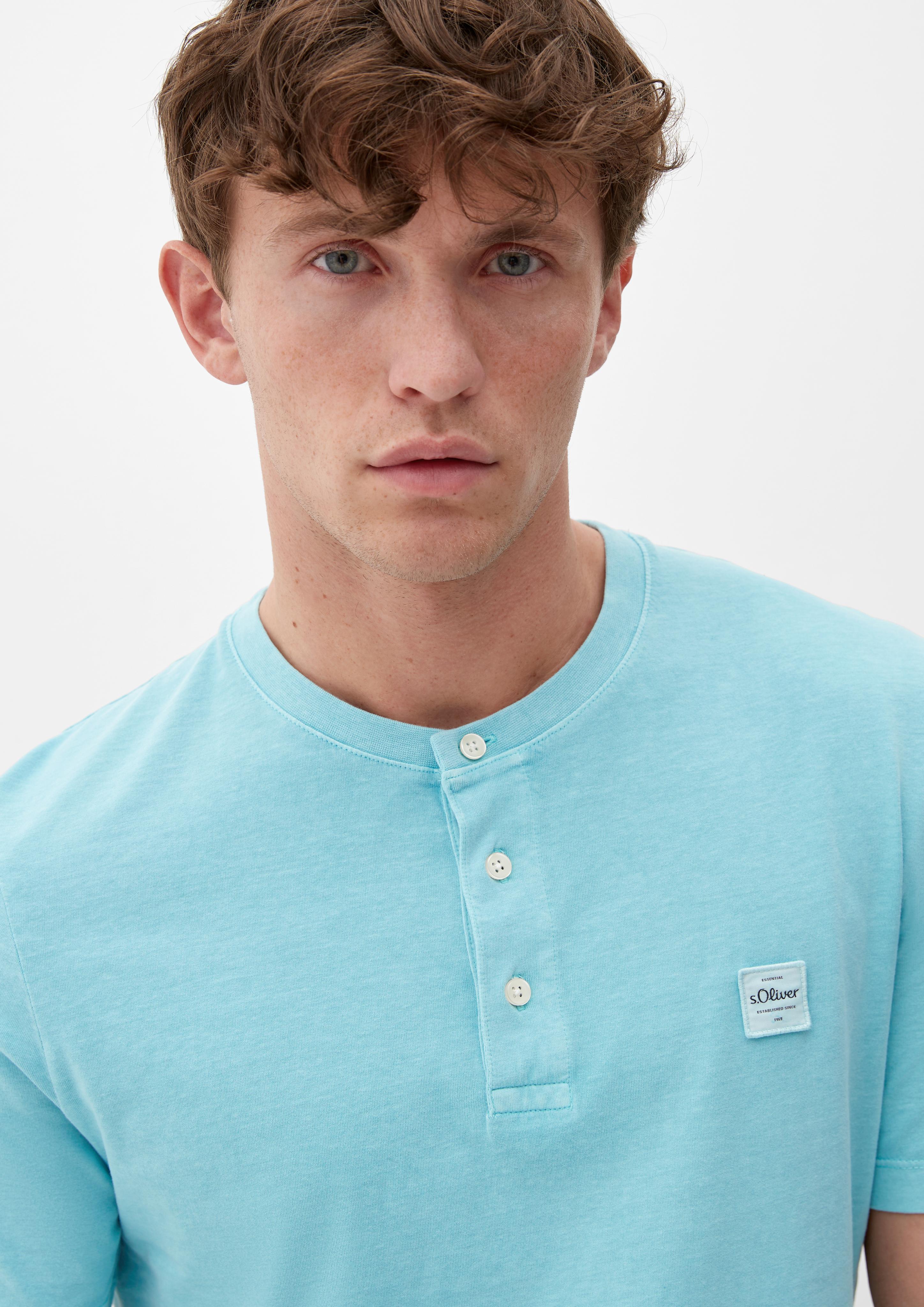 T-Shirt mit Henley-Ausschnitt  2133166-6120