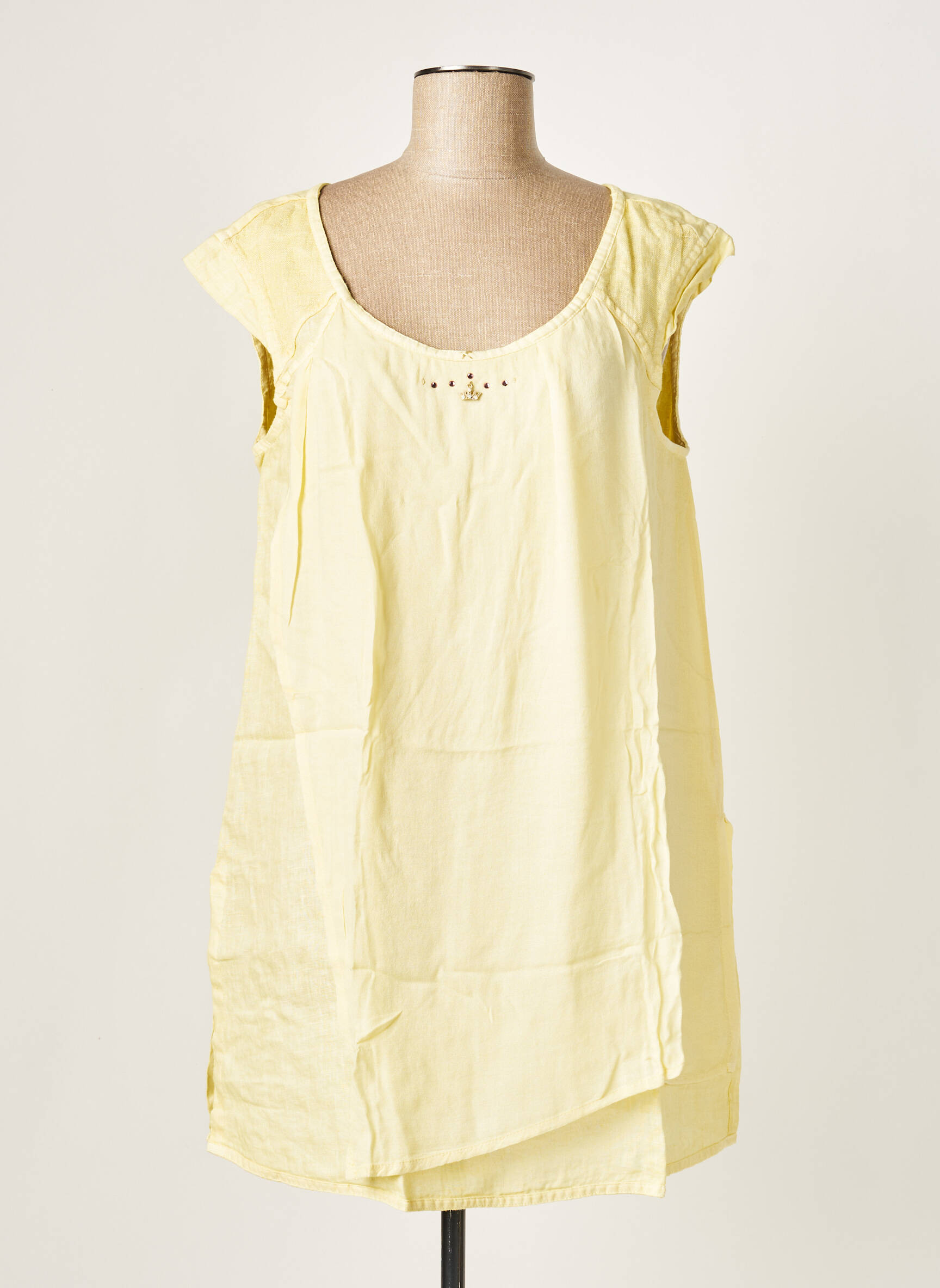 Daniela Dallavalle Tuniquemanchecourte Femme couleur jaune