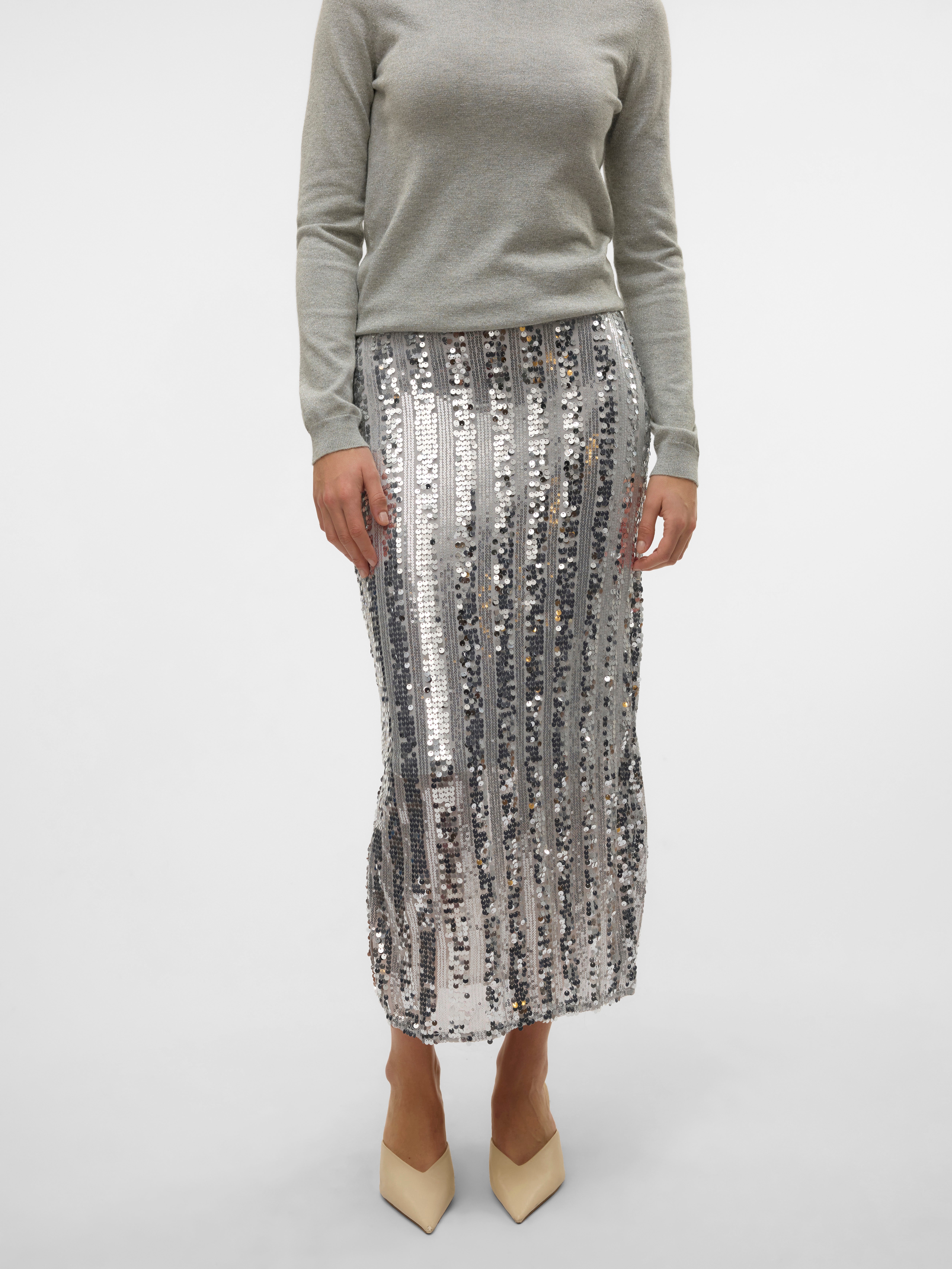 VMEFA Mittlere Taille Langer Rock