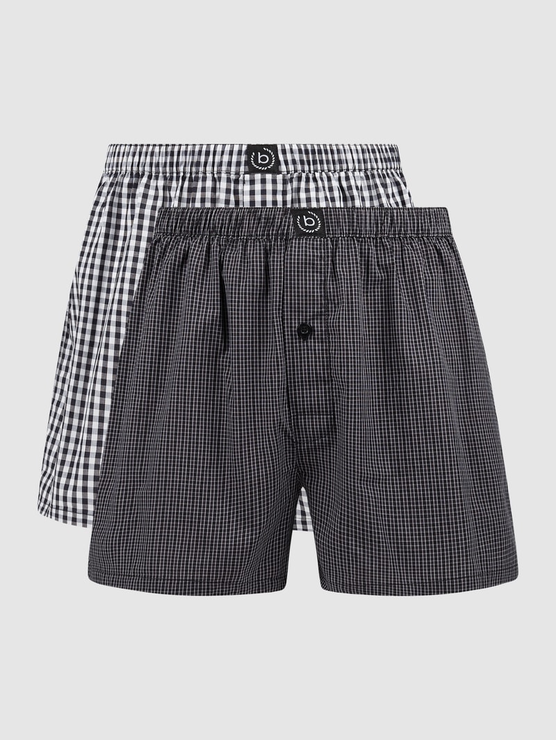 Boxershorts im 2er-Pack in schwarz