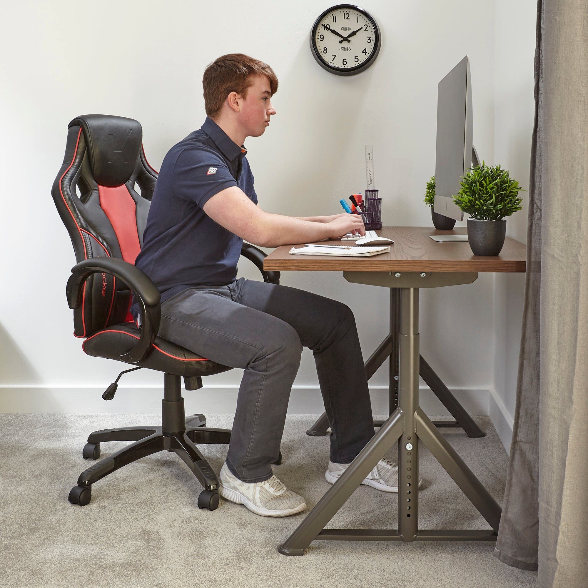 X Rocker Gaming-Stuhl Maverick - Ergonomischer Bürodrehstuhl für Jugendliche & Erwachsene