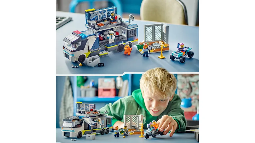 LEGO City 60418 Polizeitruck mit Labor