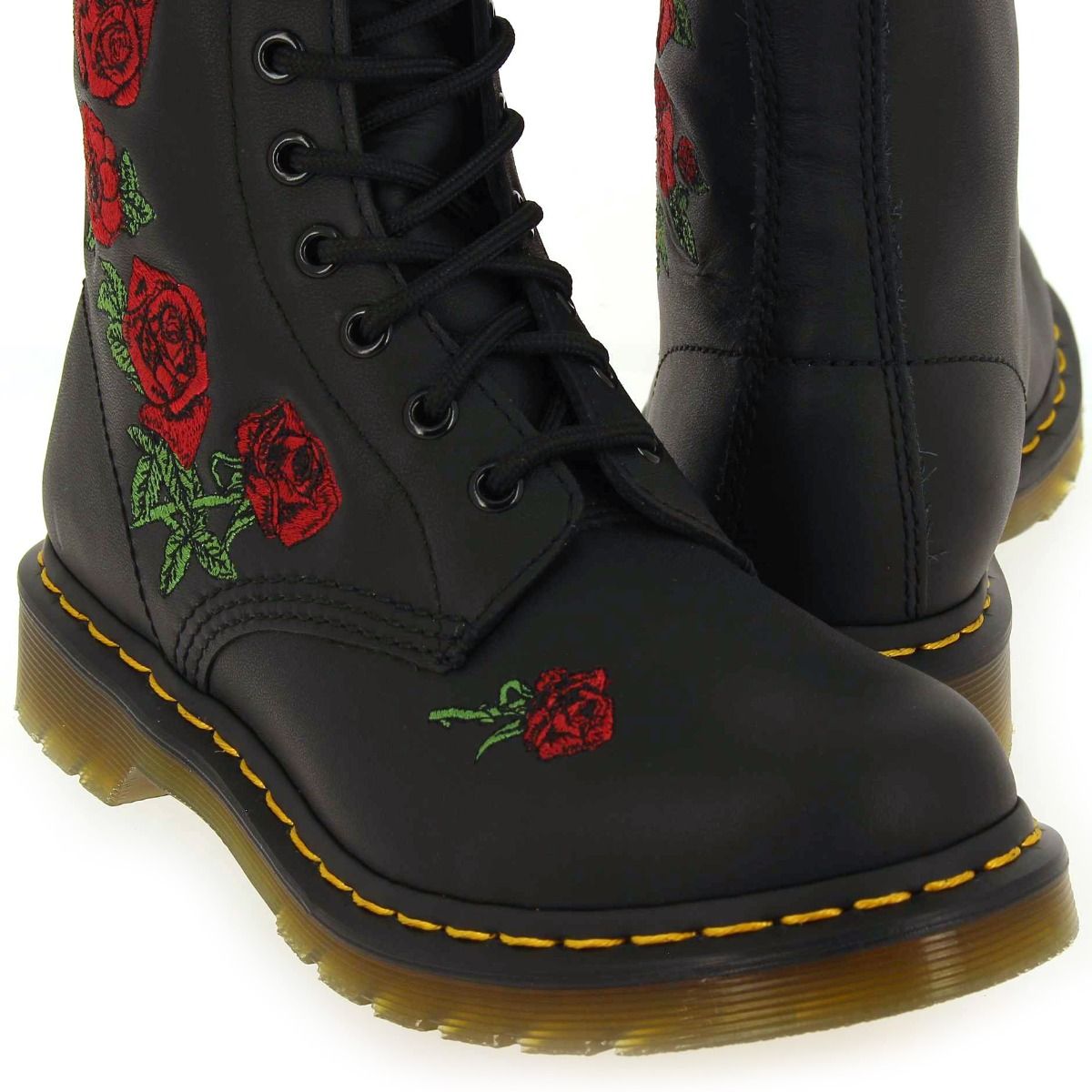 Dr Martens  1460 VONDA - Noir Rouge