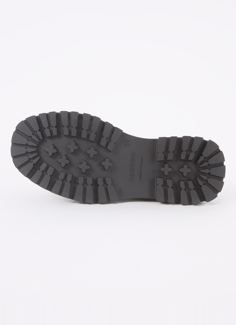 Sandro  Chelsea boot van leer met logo