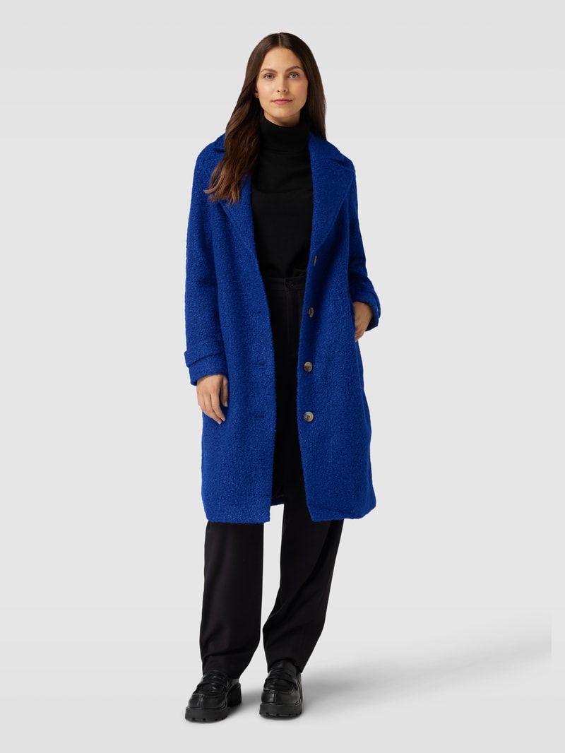 Mantel mit Reverskragen Modell 'Anne' in royalblau