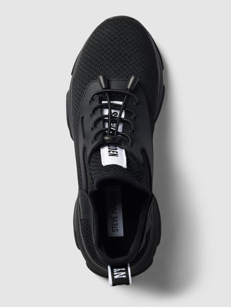 Sneaker mit Label-Patch Modell 'MATCH' in schwarz