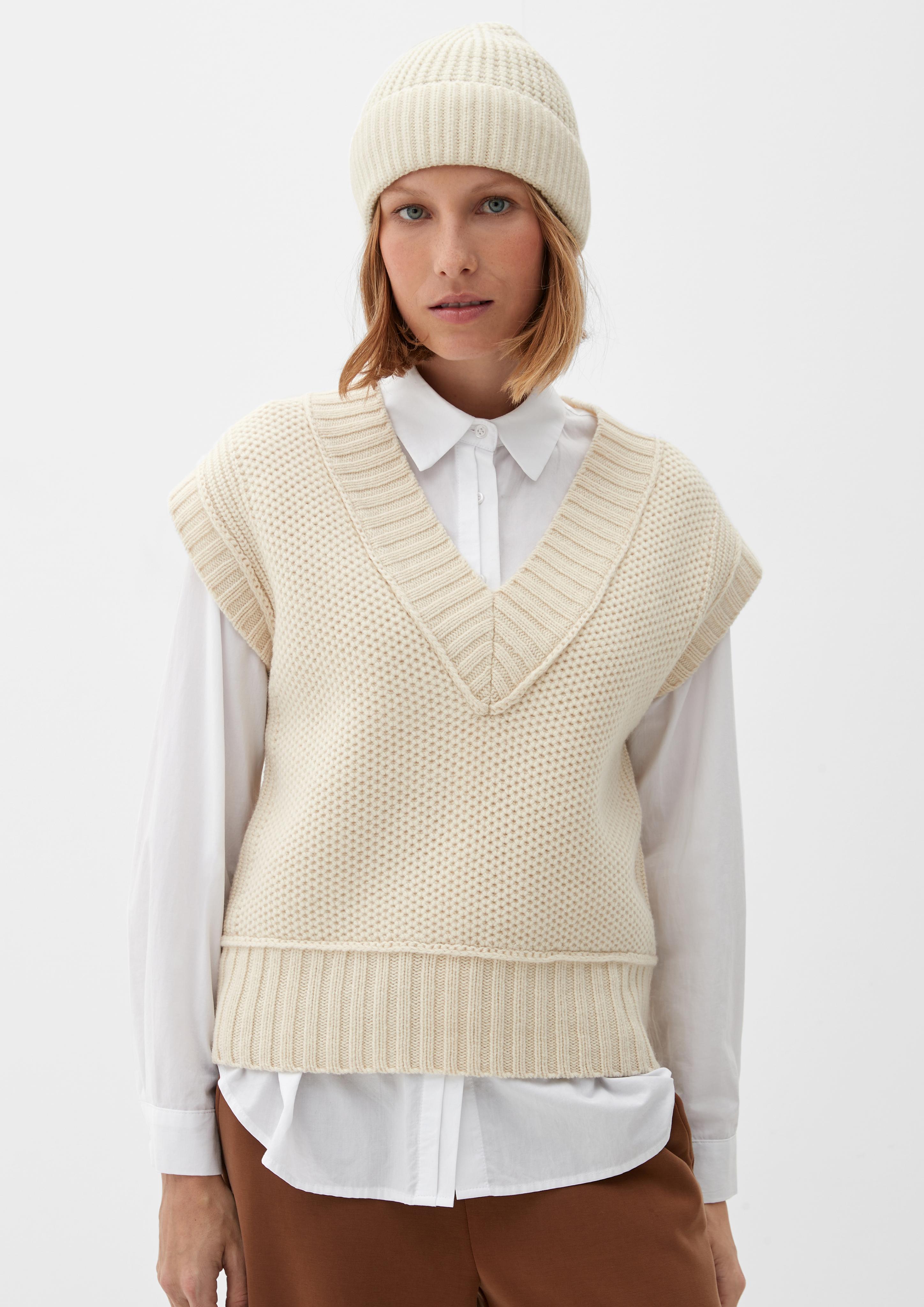 Strickmütze aus Wolle  2121519-02X0