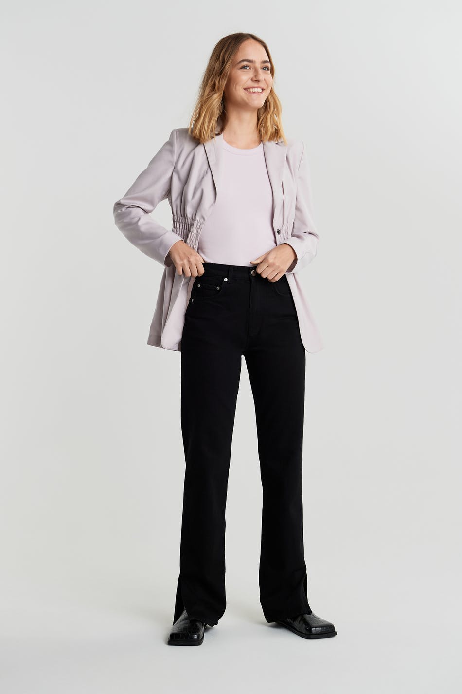 90s tall slit jeans