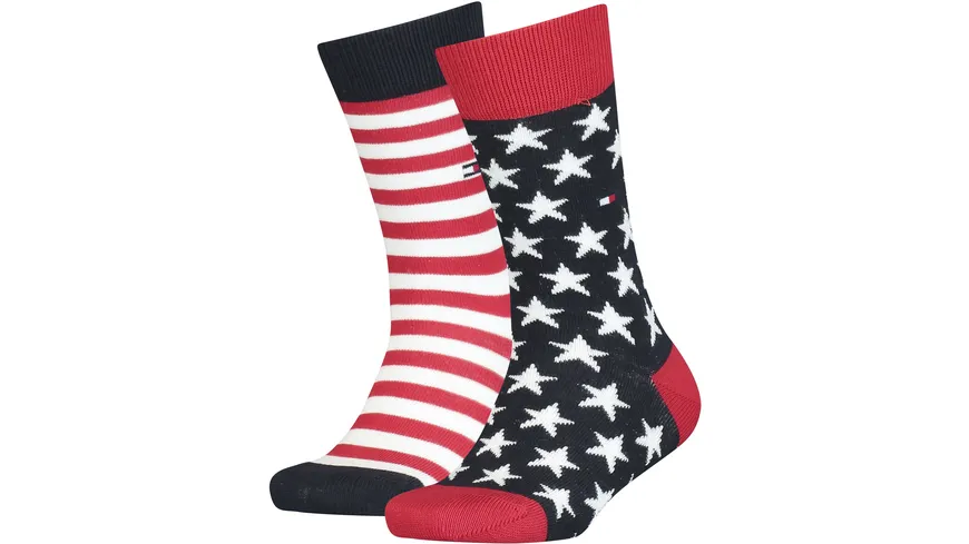 TOMMY HILFIGER Kinder Socken Stars And Stripes 2er Pack tommy original