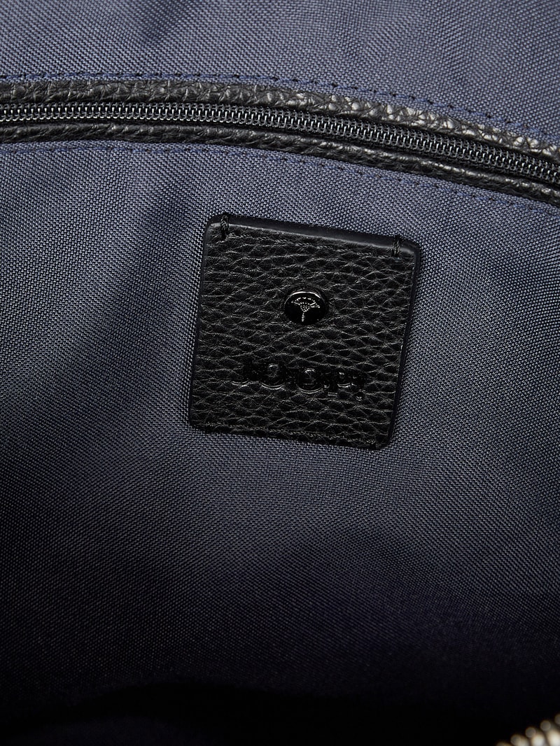 Laptoptasche aus Leder in schwarz