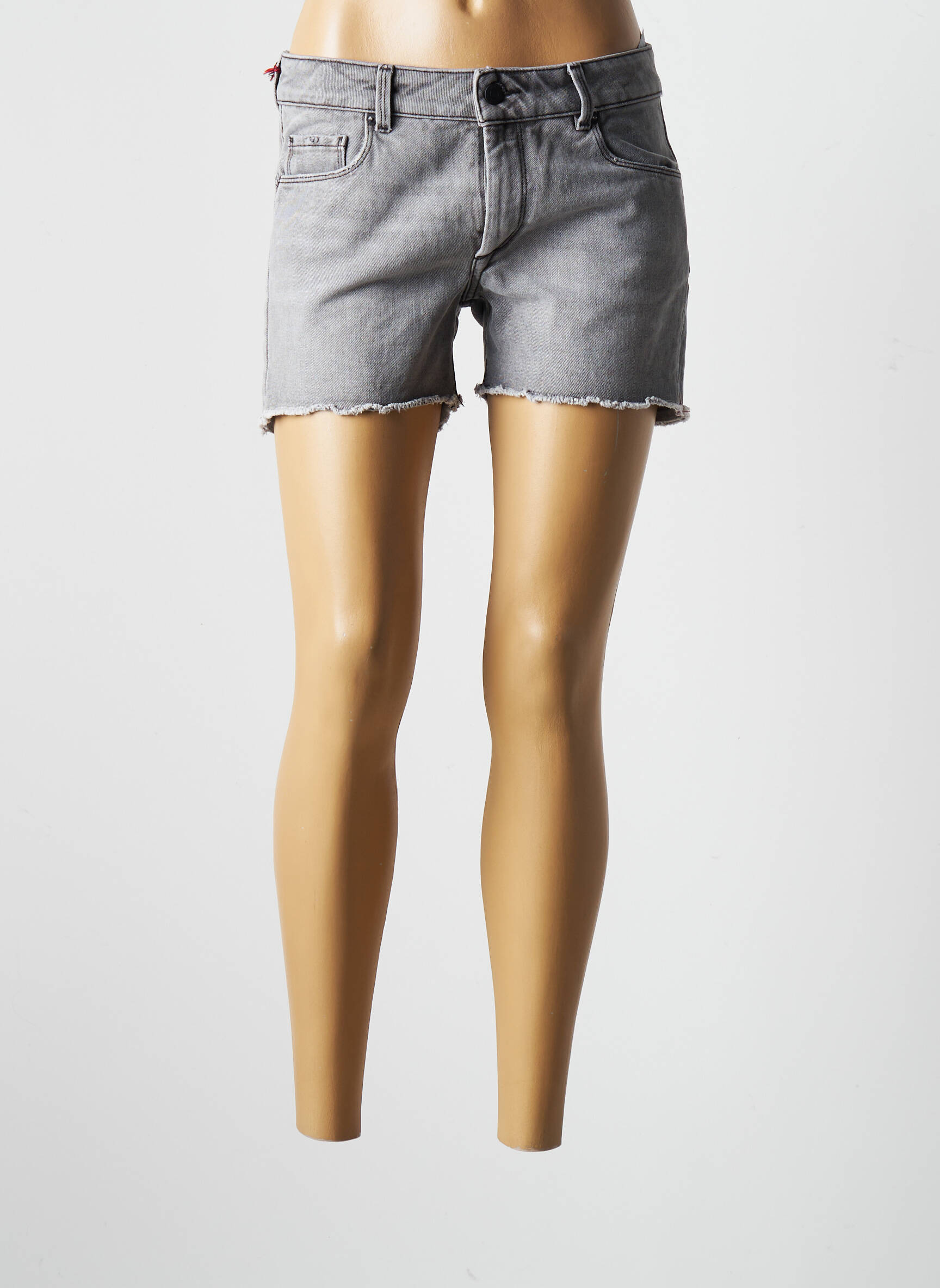 Mademoiselle Garconne Shorts 1 Femme couleur gris