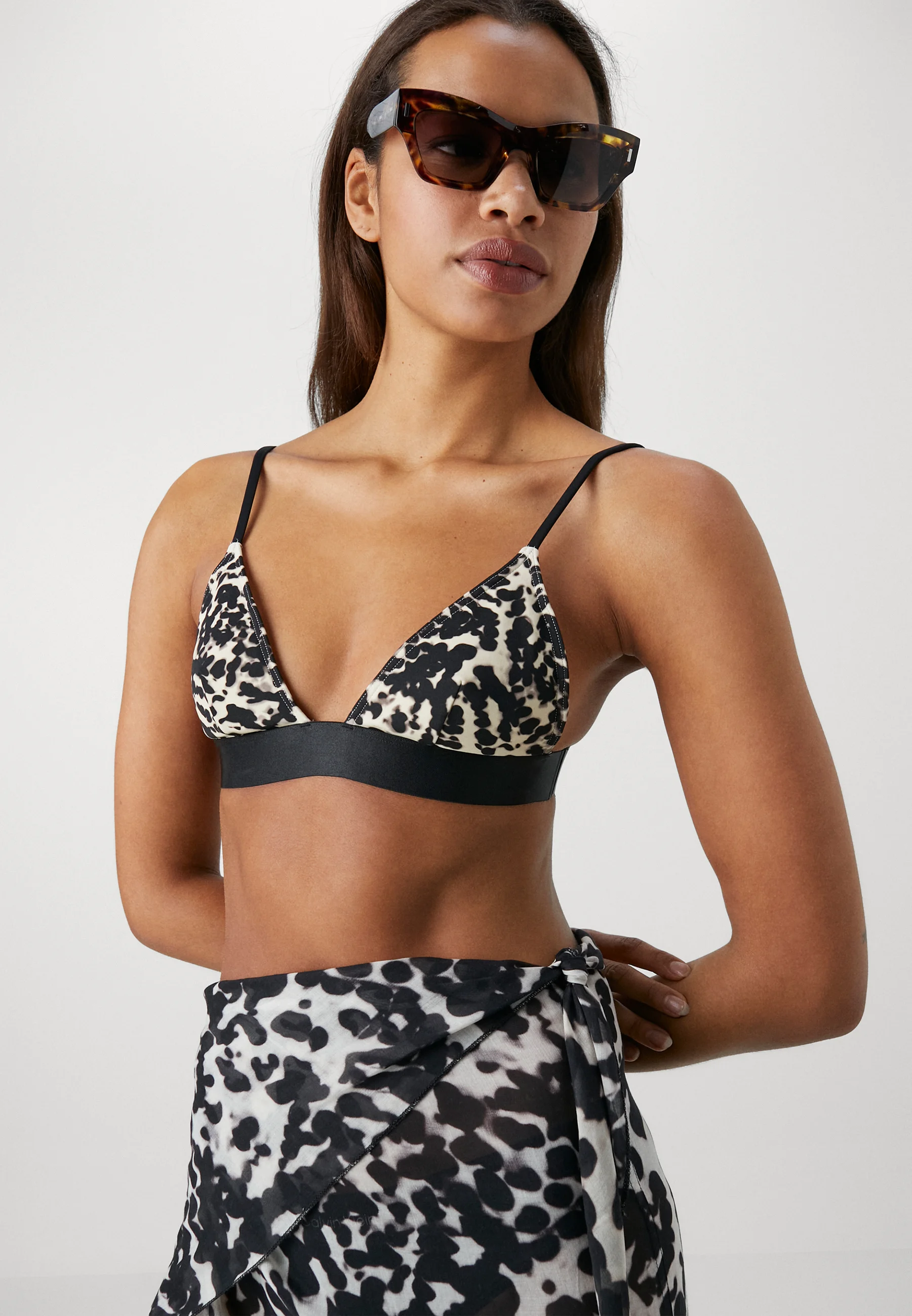 Calvin Klein Swimwear TRIANGLE - Top de bikini