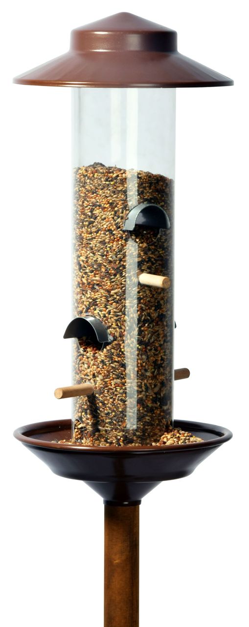 dobar Futtersäule mit Ständer, bronze