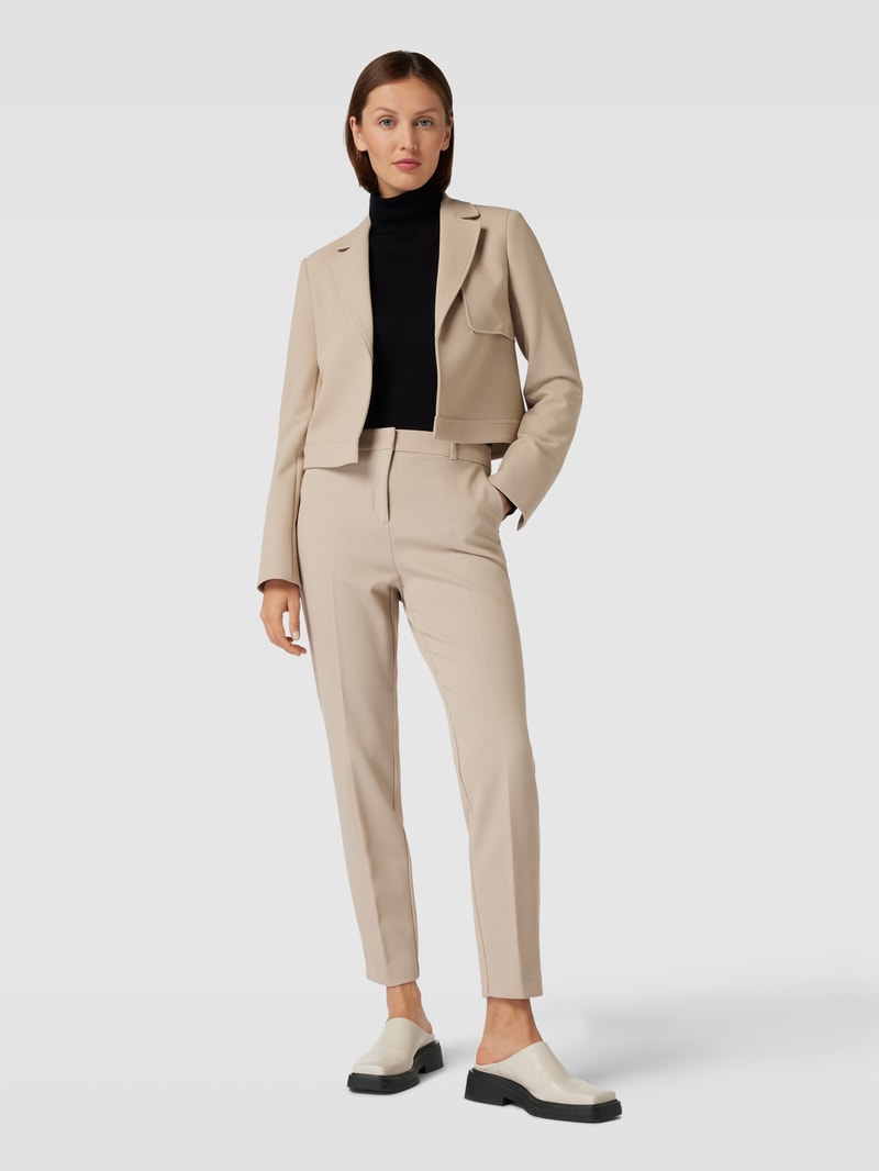 Blazer mit Ziernähten in sand