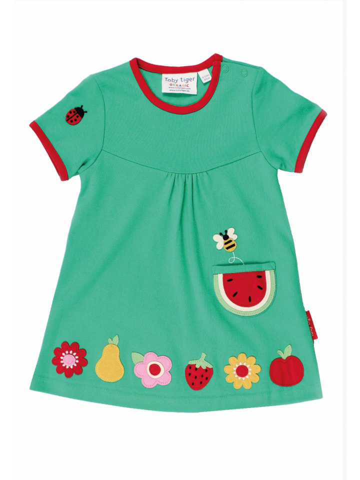 Toby Tiger Kleid mit Früchte Applikation in bunt günstig kaufen
