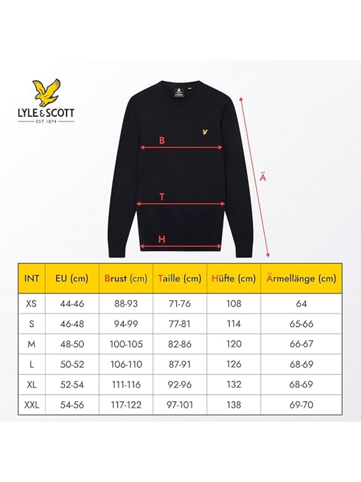 Lyle & Scott Sweatshirt in Anthrazit günstig kaufen
