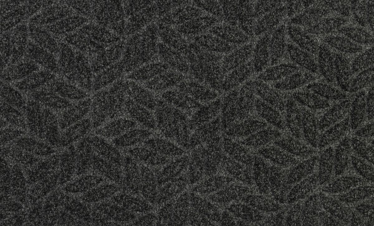 Fußmatte Dune Leaves Dunkelgrau 45 x 75 cm