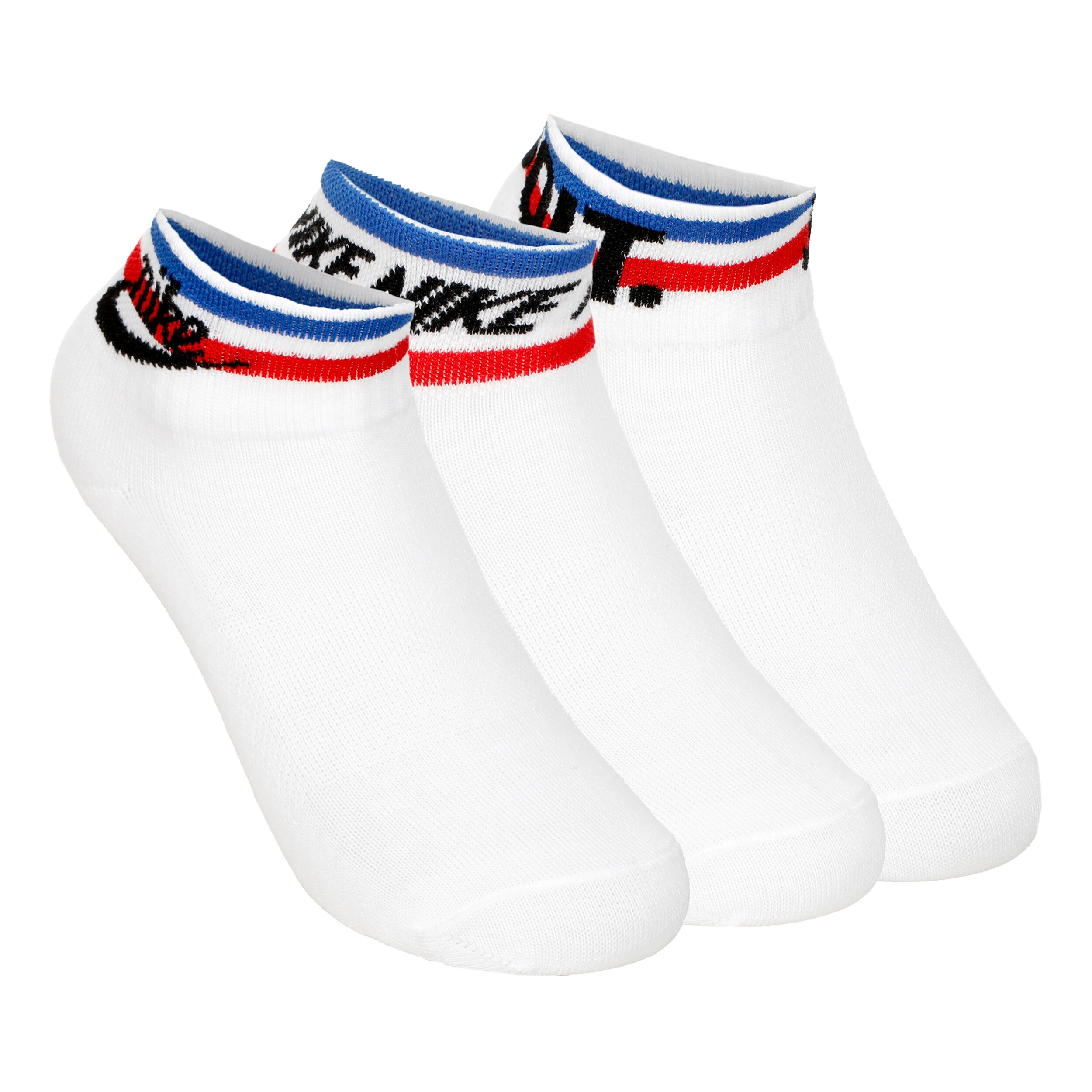 Ankle Essential Tennissocken 3er Pack - Weiß, Mehrfarbig
